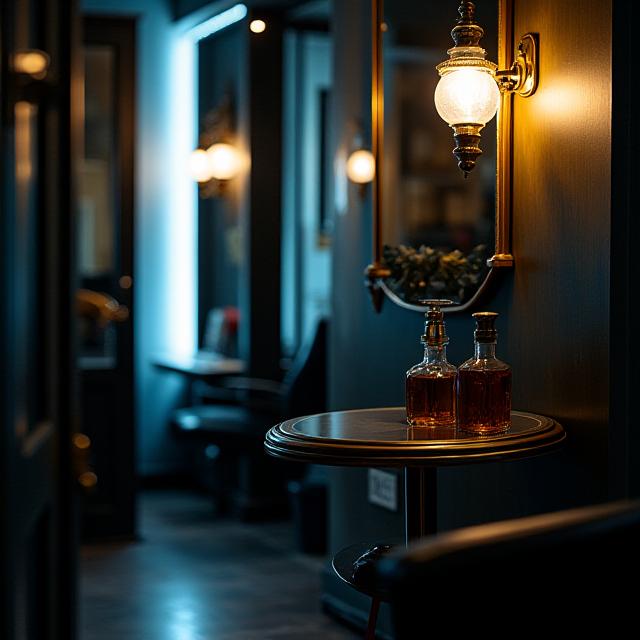 L'ambiance tamisée du salon en France